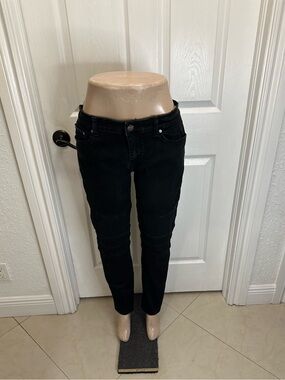 Raw X Black Skinny Moto Jeans for Women
